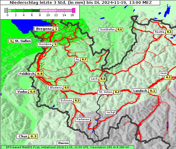 Niederschlag, 19. 11. 2024
