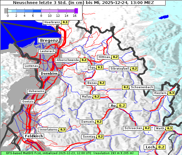 Neuschnee, 24. 12. 2025