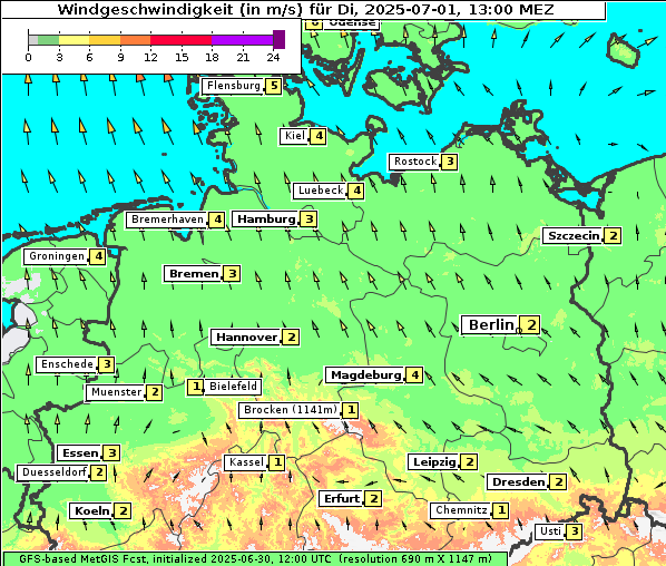 Wind, 1. 7. 2025