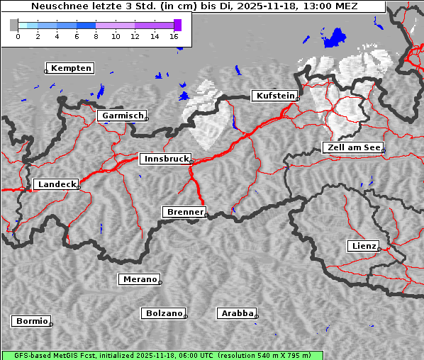 Neuschnee, 18. 11. 2025