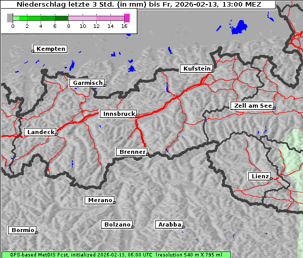 Niederschlag, 13. 2. 2026