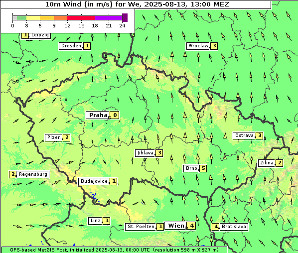 Wind, 13. 8. 2025