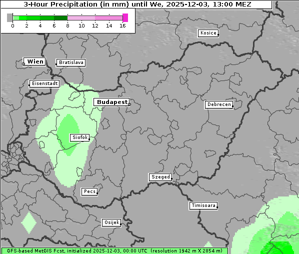Niederschlag, 3. 12. 2025