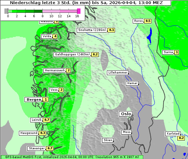 Niederschlag, 4. 4. 2026