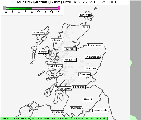 Niederschlag, 18. 12. 2025
