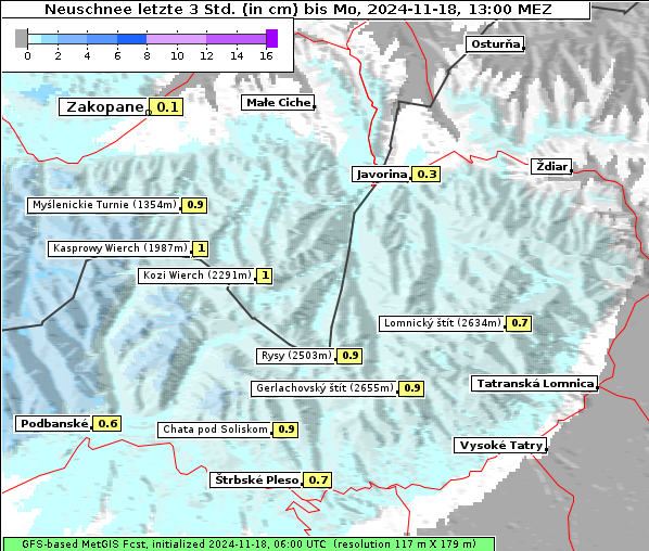 Neuschnee, 18. 11. 2024