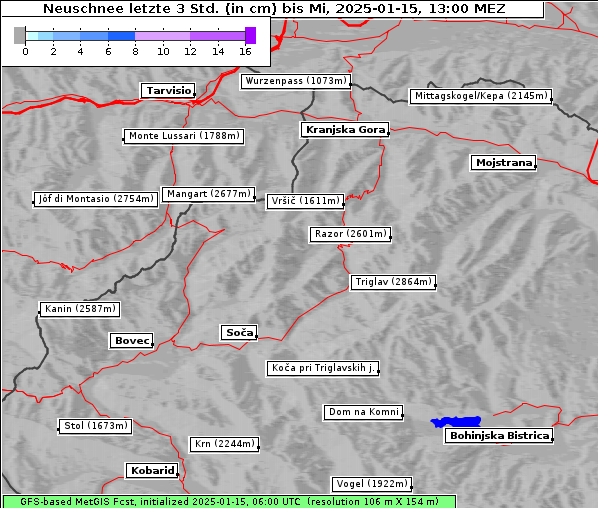 Neuschnee, 15. 1. 2025