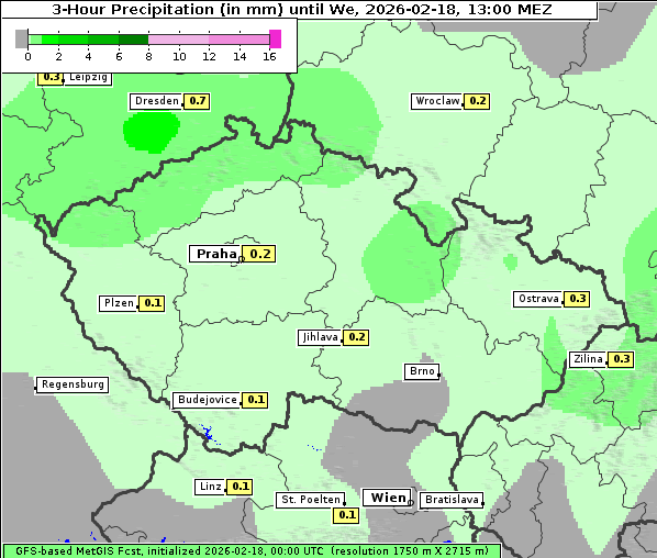 Niederschlag, 18. 2. 2026