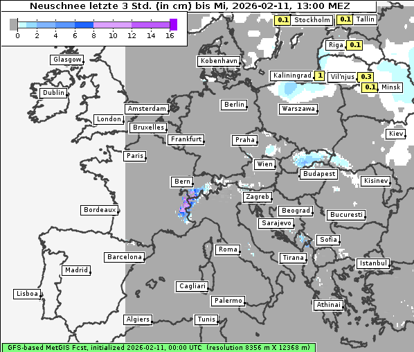 Neuschnee, 11. 2. 2026