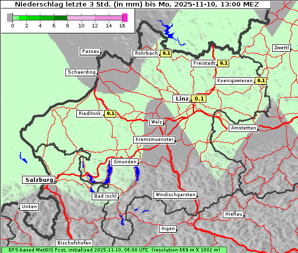 Niederschlag, 10. 11. 2025