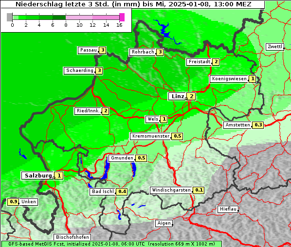 Niederschlag, 8. 1. 2025