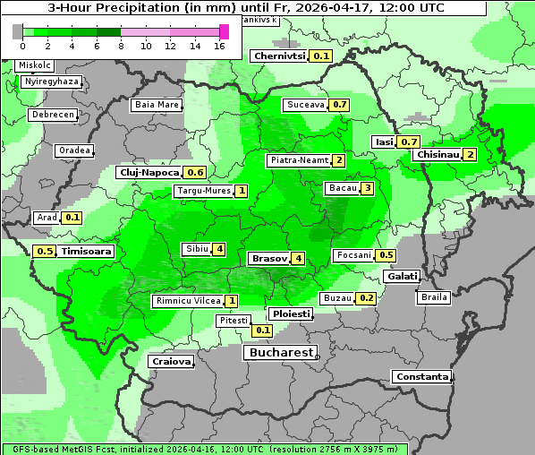 Niederschlag, 17. 4. 2026