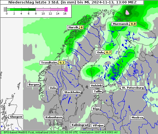 Niederschlag, 13. 11. 2024