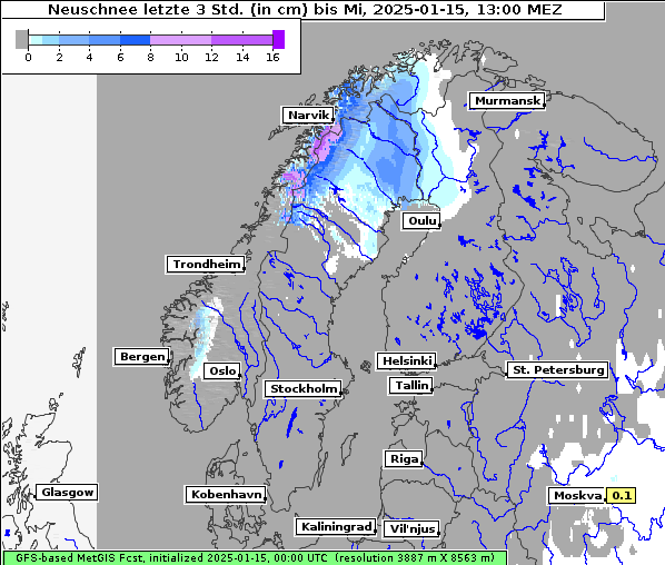 Neuschnee, 15. 1. 2025