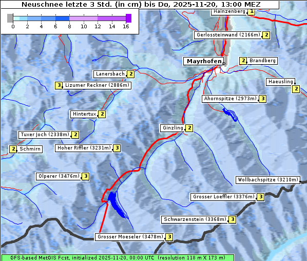 Neuschnee, 20. 11. 2025