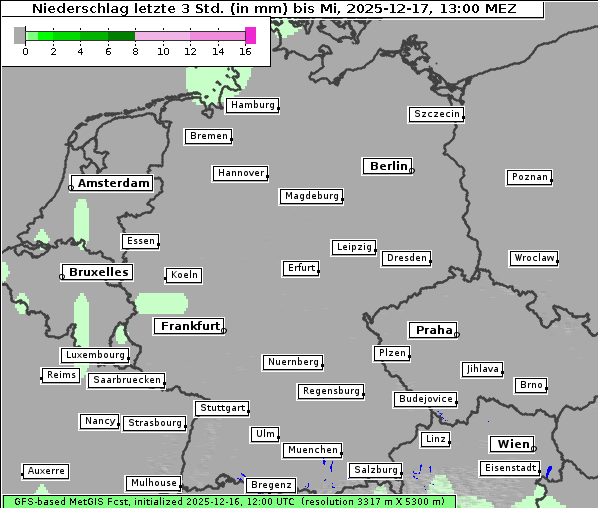 Niederschlag, 17. 12. 2025