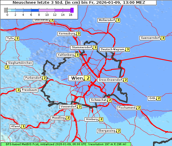 Neuschnee, 9. 1. 2026