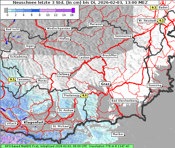 Neuschnee, 3. 2. 2026