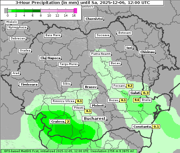 Niederschlag, 6. 12. 2025