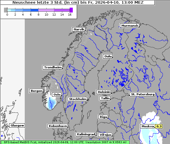 Neuschnee, 10. 4. 2026
