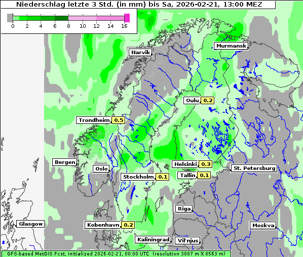 Niederschlag, 21. 2. 2026