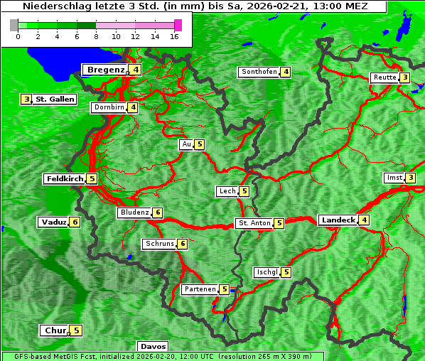 Niederschlag, 21. 2. 2026