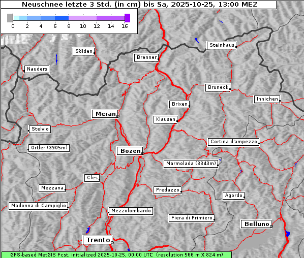 Neuschnee, 25. 10. 2025