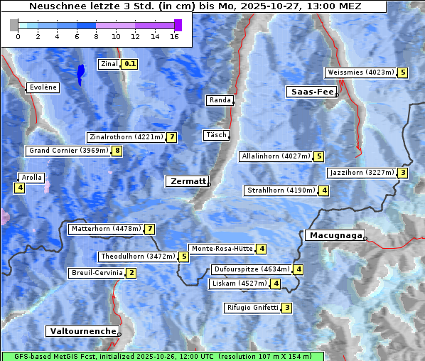 Neuschnee, 27. 10. 2025