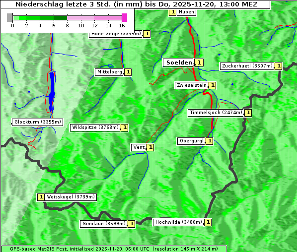 Niederschlag, 20. 11. 2025