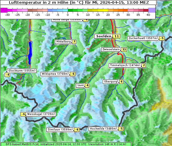 Temperatur, 15. 4. 2026