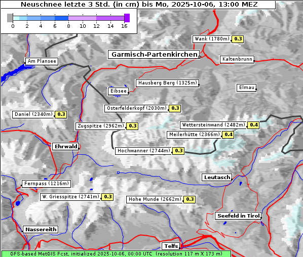 Neuschnee, 6. 10. 2025