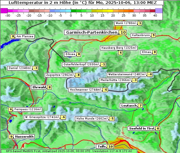 Temperatur, 6. 10. 2025