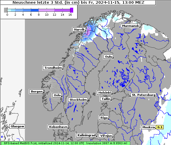 Neuschnee, 15. 11. 2024