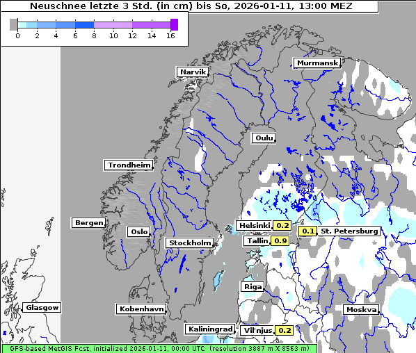 Neuschnee, 11. 1. 2026