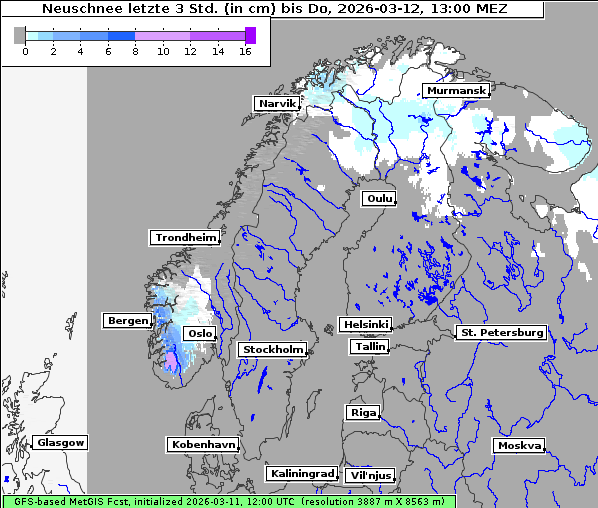 Neuschnee, 12. 3. 2026