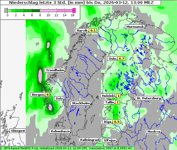 Niederschlag, 12. 3. 2026