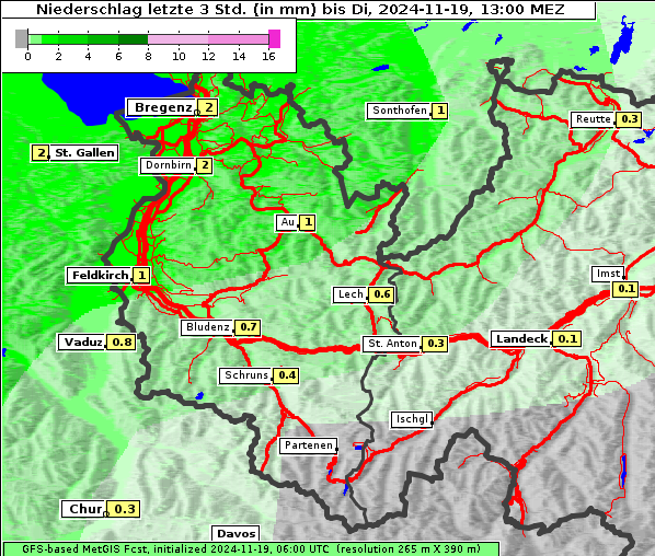 Niederschlag, 19. 11. 2024