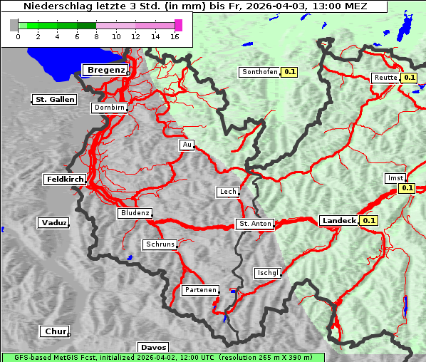 Niederschlag, 3. 4. 2026