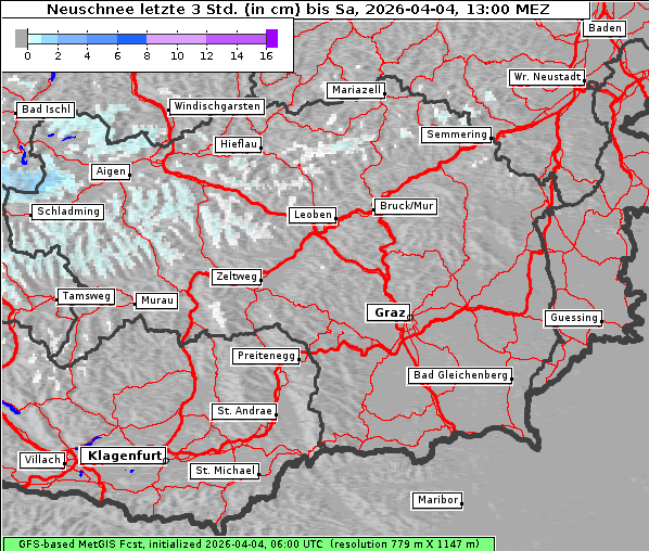 Neuschnee, 4. 4. 2026