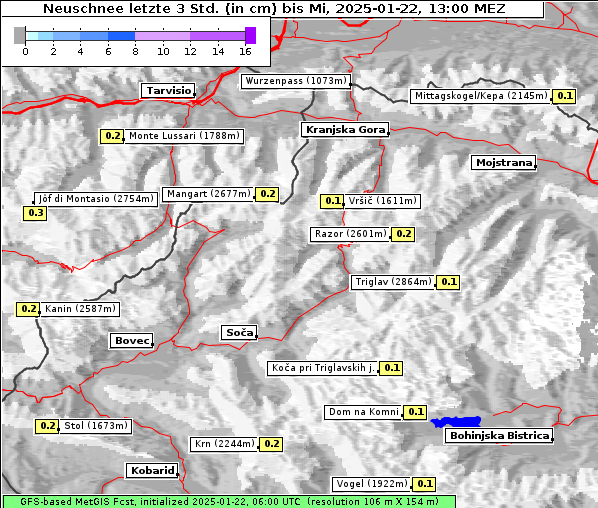 Neuschnee, 22. 1. 2025