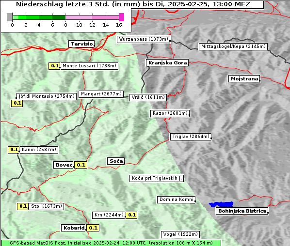Niederschlag, 25. 2. 2025
