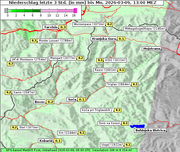 Niederschlag, 9. 3. 2026