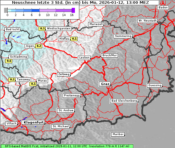 Neuschnee, 12. 1. 2026