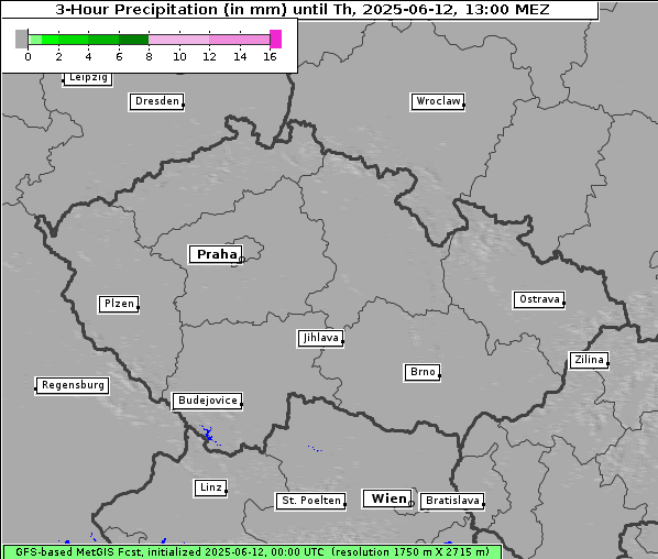 Niederschlag, 12. 6. 2025