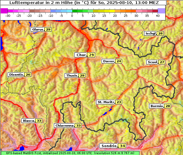 Temperatur, 10. 8. 2025