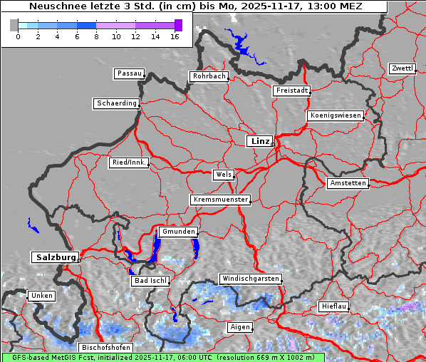 Neuschnee, 17. 11. 2025