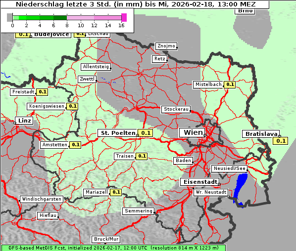 Niederschlag, 18. 2. 2026