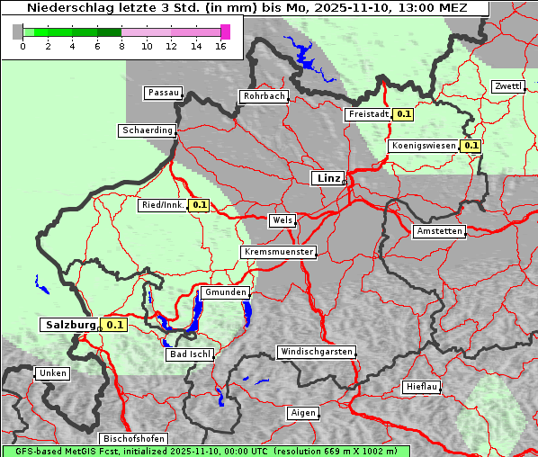 Niederschlag, 10. 11. 2025