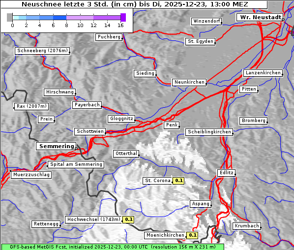 Neuschnee, 23. 12. 2025
