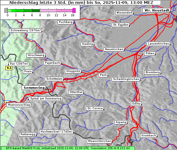 Niederschlag, 9. 11. 2025